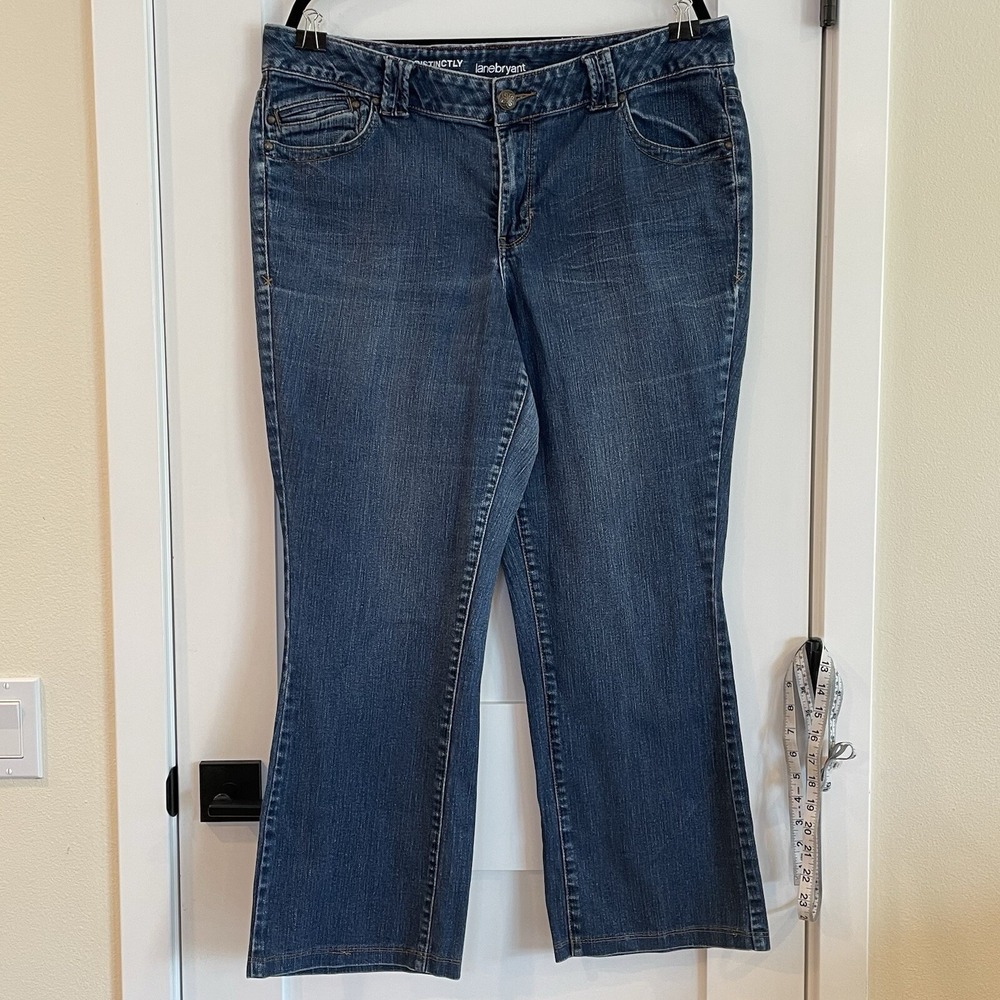 Lane Bryant Womens Jeans Denim Distinctly Boot Bootcut Mid Rise 18
